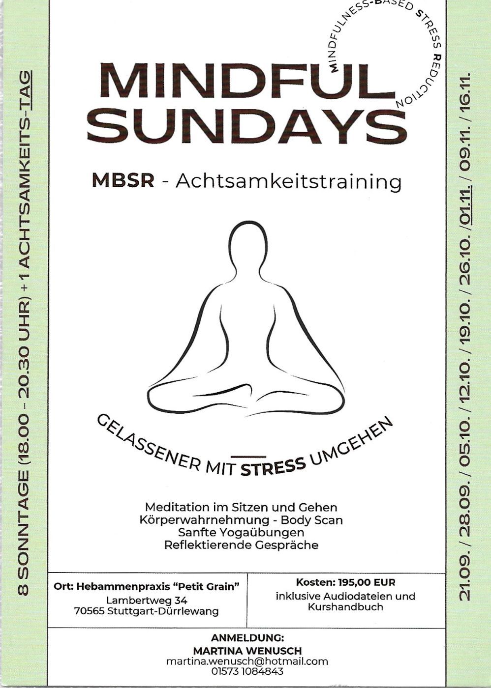 Event image for MBSR-Achtsamkeitskurs zur Stressbewältigung